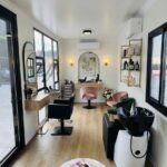A garden cabin which has been converted into a home salon.